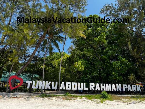 Tunku Abdul Rahman Marine Park Signage
