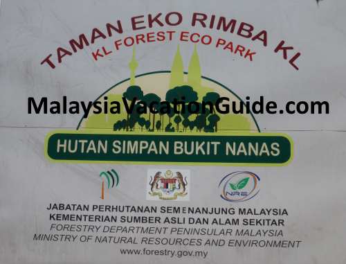 KL Forest Eco Park Signage.