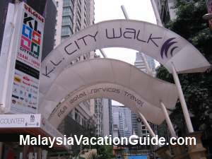 KL City Walk Entrance