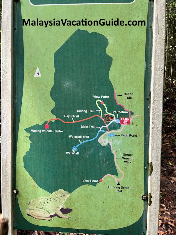 Kubah National Park Trail Map