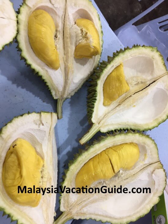Musang King flesh durians.