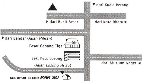 Pak Su Keropok Lekor Map