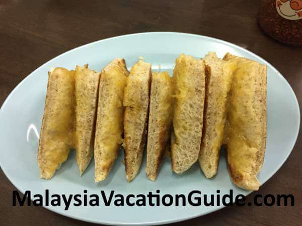 Mei Fong toasted bread with "kaya" and butter