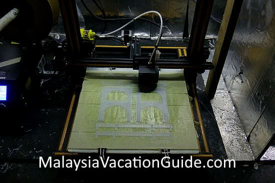 3D printing machine at work at MinNature Malaysia