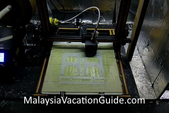 3D printing machine at work at MinNature Malaysia