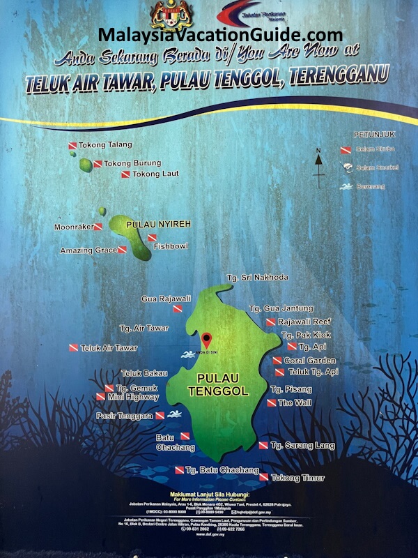 Pulau Tenggol Map