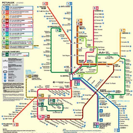 Map rapid kl Map of