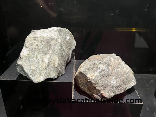 Sungai Lembing Museum Rocks Exhibit