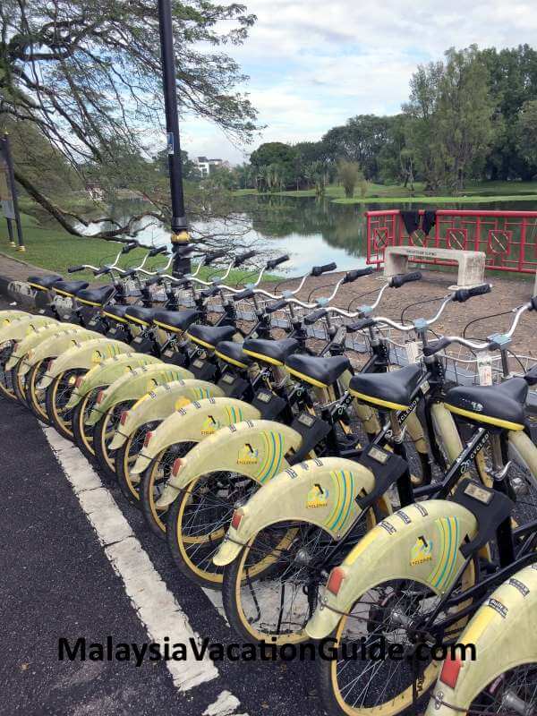 Taiping Lake Gardens Bicycles for rent