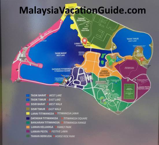 Titiwangsa Lake Map