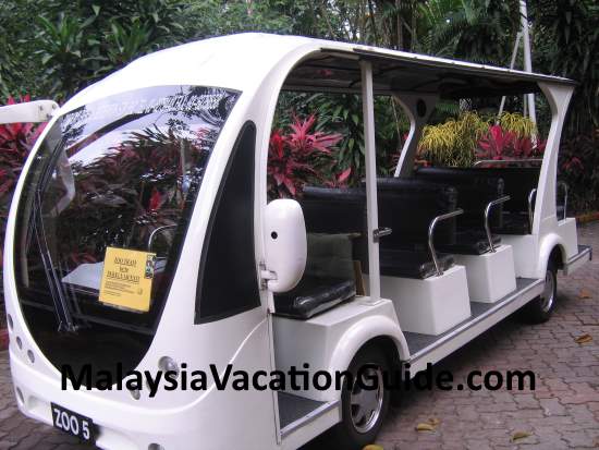 Tram to transport visitors at Zoo Negara