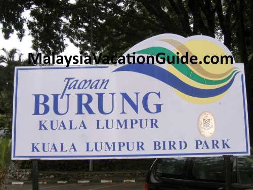 KL Bird Park Welcome Signage