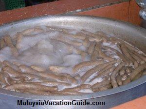 Keropok Lekor Being Boiled