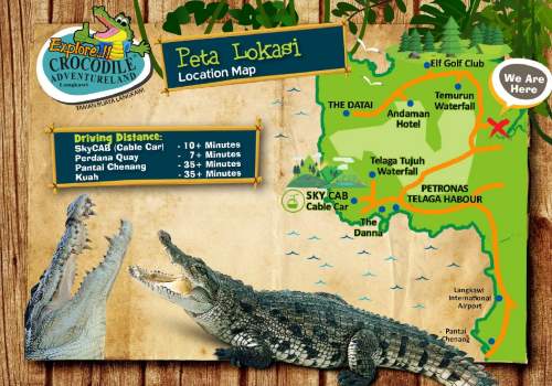 Langkawi Crocodile Farm Map