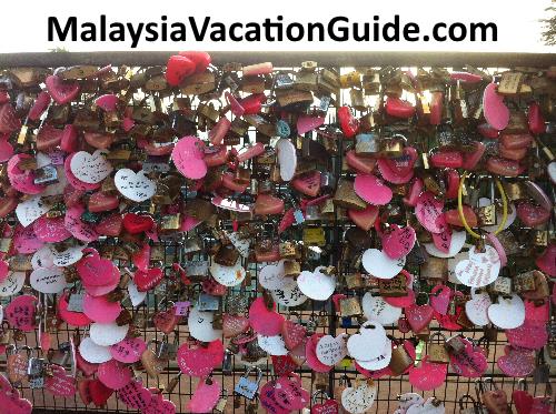 Penang HIll love padlocks.