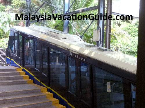 Penang Hill funicular train.