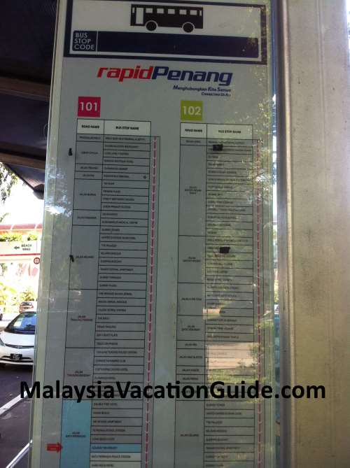 Rapid Penang Bus Stop